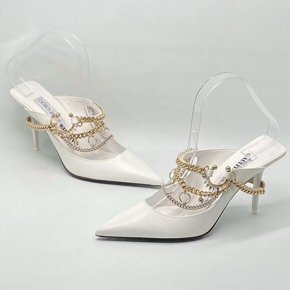 Jimmy Choo JEAN PAUL GAULTIER Bing 90MM Mules size 37.5 - Picture 12 of 15